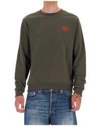 A.P.C. - Hoodies & Sweatvesten ,Groen ,Katoen Parijse Stijl Katoenen Sweatshirt - Lyst