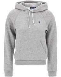 Ralph Lauren - Polo hooded sweatshirt with embroidered logo - Lyst