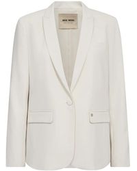 Mos Mosh - Femininer blazer mit v-ausschnitt und klappentaschen - Lyst