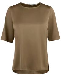 Stenströms - Seiden Bluse Kurzarm Feminine Passform - Lyst