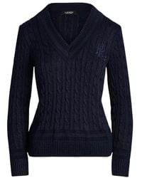 Ralph Lauren - V-Neck Knitwear - Lyst