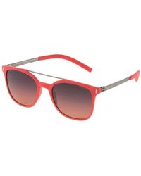 Police - Rote injizierte rahmen-sonnenbrille mit zifferblatt - Lyst