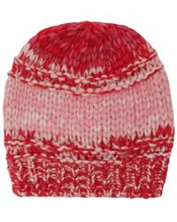 Roberto Collina - Rote Strickmütze Hut - Lyst