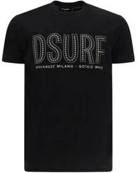 DSquared² - Katoenen T-Shirt Met Ronde Hals - Lyst