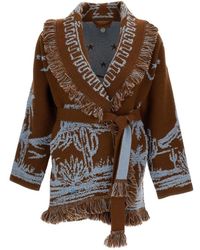 Alanui - Truien & Vesten ,Bruin ,Wol Canyon Spirit Cardigan - Lyst