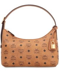 MCM - Canvas hobo schultertasche - Lyst