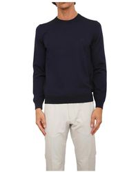HUGO - Truien & Vesten ,Blauw ,Wol Truien Blu - Lyst