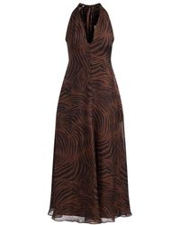 Max Mara - Kleedjes ,Bruin ,Chiffon Mstsalice Maxi Jurk - Lyst