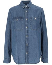 Barbour - Overhemden ,Blauw ,Katoen Dufton Chambray Shirt - Lyst