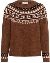 Cream - Round-Neck Knitwear - Lyst