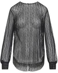 Alberta Ferretti - Tule Blouse - Lyst