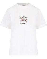 Burberry - T-Shirt With Print - Lyst