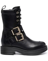Love Moschino - Lace-Up Boots - Lyst