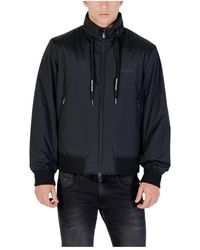 ARMANI EXCHANGE - Jassen ,Zwart ,Iconische Blouson-Jas Voor Mannen - Lyst