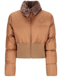 Fendi - Jassen ,Wol Heritage Short Down Jacket - Lyst