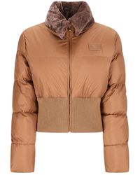 Fendi - Jassen ,Wol Heritage Short Down Jacket - Lyst