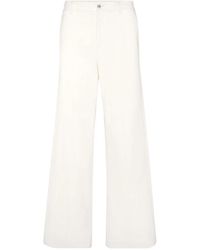 Philipp Plein - Velvet Wide Leg Broeken - Lyst