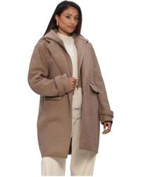 Nukus - Jassen ,Bruin Jassen Mirthe Coat Boucle - Lyst