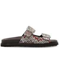 Missoni - Gemusterte Slides - Lyst