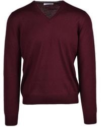 Gran Sasso - V-Neck Knitwear - Lyst