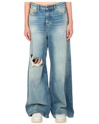 DIESEL - Jeans > wide jeans - Lyst