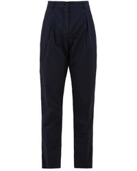 Aspesi - Broeken ,Blauw ,Slim-Fit Broek - Lyst