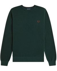 Fred Perry - Pique Stitch Jumper - Lyst