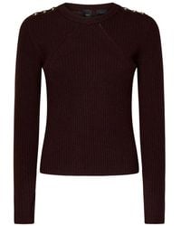 Pinko - Round-Neck Knitwear - Lyst