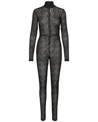 Gestuz - Jumpsuits & Playsuits ,Zwart ,Zwart Jumpsuit Broek Elegant Slim-Fit - Lyst
