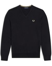 Fred Perry - V-Neck Knitwear - Lyst