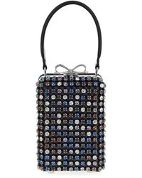 Self-Portrait - Multi Crystal Chainmail Micro Bag - Lyst