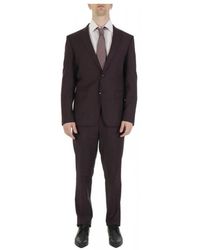 HUGO - Kostuums ,Rood ,Tweed Boss - Lyst
