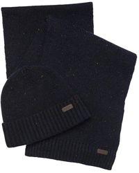 Barbour - Accessoires ,Blauw ,Wol Carlton Muts - Lyst