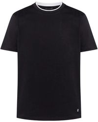 Dondup - Tops ,Zwart ,Katoen Girocollo Regular T-Shirt - Lyst