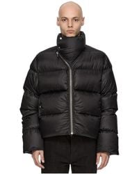 Rick Owens - Jassen ,Zwart ,Katoen Turtle High-Neck Padded Jacket - Lyst