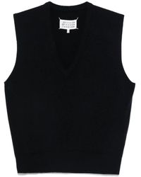 Maison Margiela - Giacca maglia nera - Lyst