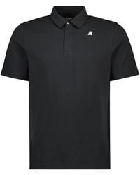 K-Way - Tops ,Zwart ,Katoen Zwarte Vincelle Polo Shirt - Lyst