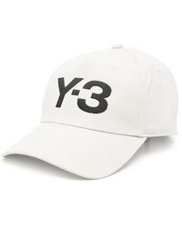 Y-3 - Accessoires ,Wit ,Katoen Verstelbare Cap Met Uitgesneden Details - Lyst