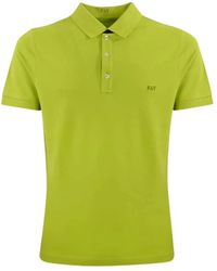 Fay - Bicolor polo shirt mit doppelkragen - Lyst