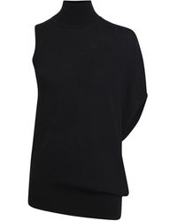 Calvin Klein - Jersey de lana negro para mujer - Lyst