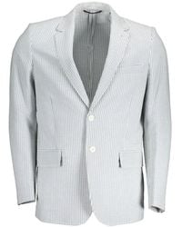 GANT - Klassische weiße jacke mit langen ärmeln - Lyst