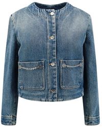 Givenchy - Denim Jack Met 4G-Kettingdetail - Lyst