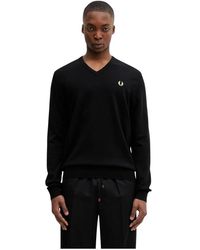 Fred Perry - V-Neck Strickware - Lyst