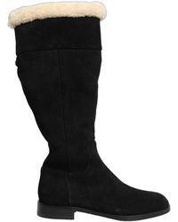 Dolce & Gabbana - Split-grain Leather Boots With Shearling - Lyst