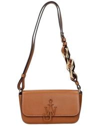 JW Anderson - Braune leder anchor schultertasche - Lyst