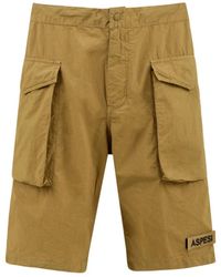 Aspesi - Korte Broeken ,Katoen Casual Shorts - Lyst