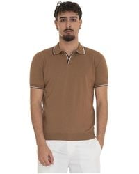 Gran Sasso - Katoenen Poloshirt Met Korte Mouwen - Lyst