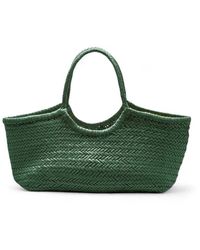 Dragon Diffusion - Handgewebte ledertasche grün - Lyst
