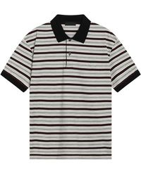 Prada - Tops ,Veelkleurig ,Katoen Polo Shirt Van Katoen Met Korte Mouwen - Lyst