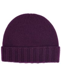 Drumohr - Accessoires ,Paars ,Kasjmier Cuffia - Lyst
